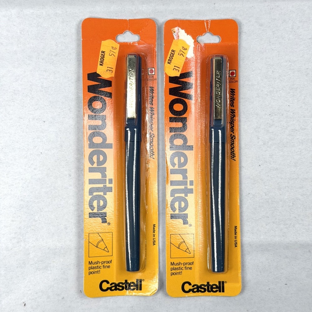 Lot of 2 Vintage Faber Castell Wonderiter Pen 0.5mm Fine Tip / Red Ink / New